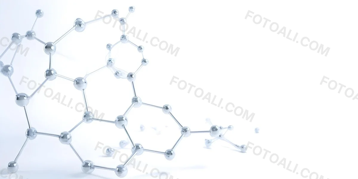 3d Model Molecular Structure With Interconnected Spheres And Rods Transparent Material Soft Shadows White Background Scientific Visualization Minimalist Composition Clean Aesthetic Modern Design Conceptual Rep 3 Add5