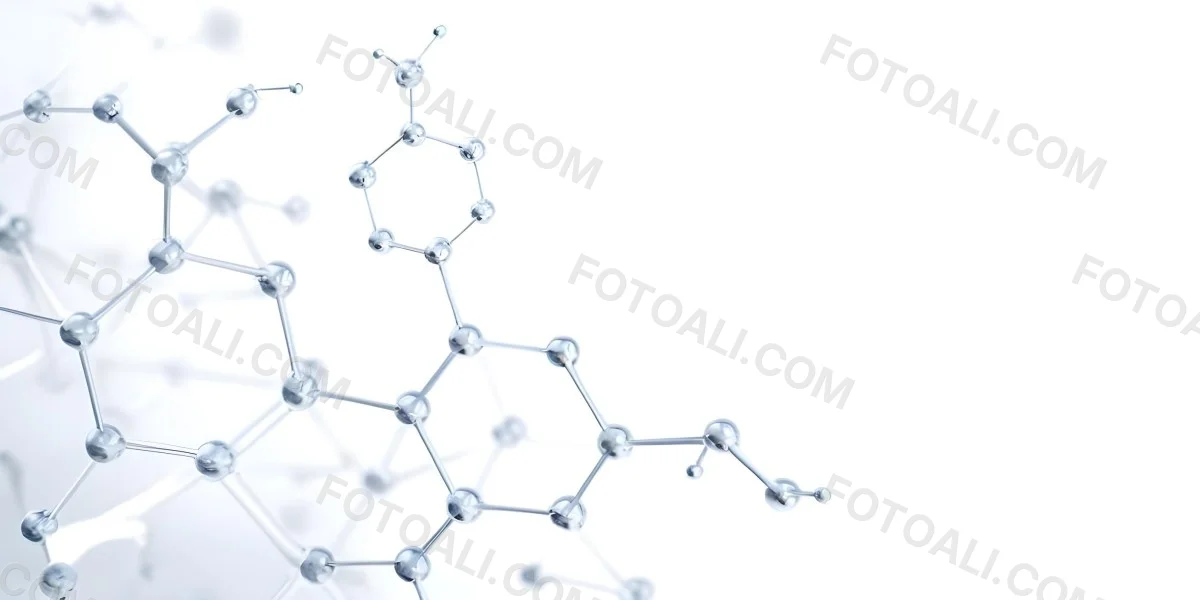 3d Model Molecular Structure With Interconnected Spheres And Rods Transparent Material Soft Shadows White Background Scientific Visualization Minimalist Composition Clean Aesthetic Modern Design Conceptual Rep 33 A608