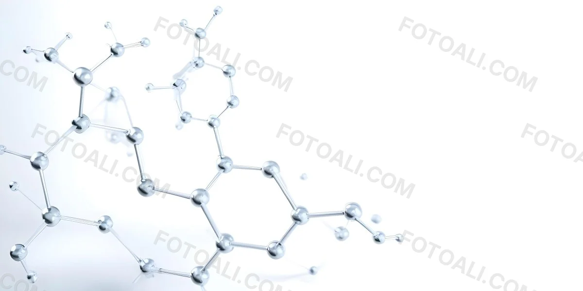3d Model Molecular Structure With Interconnected Spheres And Rods Transparent Material Soft Shadows White Background Scientific Visualization Minimalist Composition Clean Aesthetic Modern Design Conceptual Rep 7 6c98