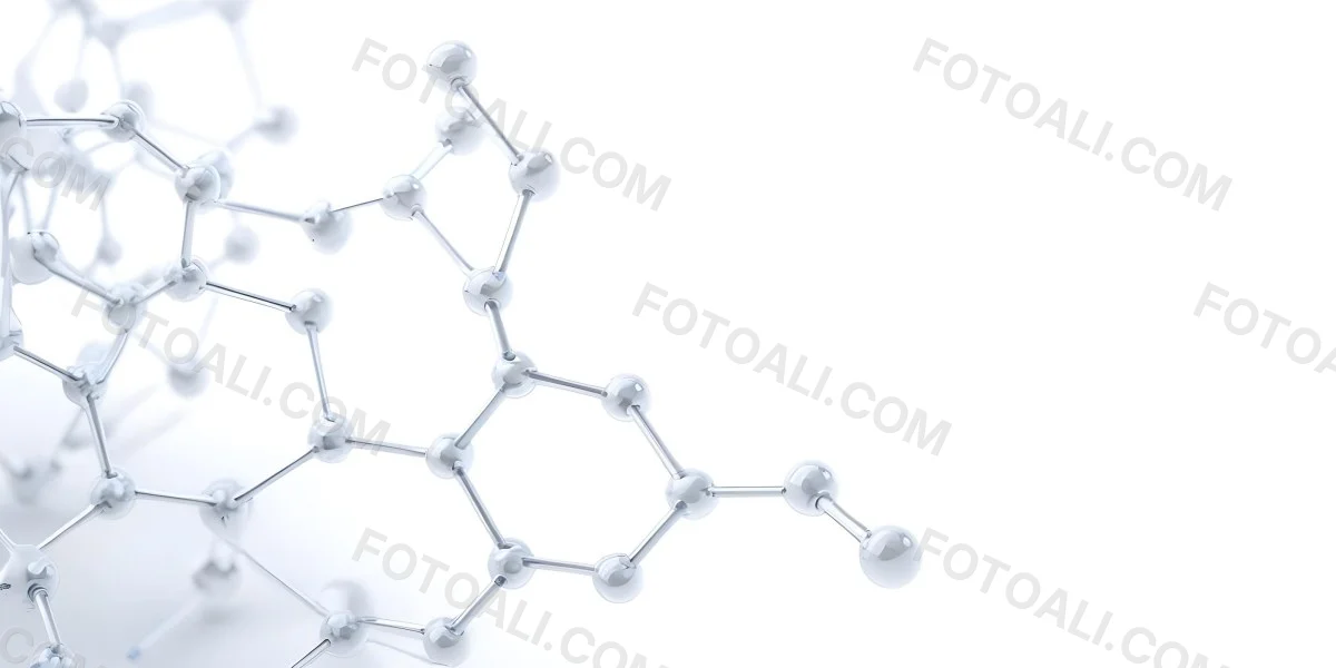 3d Model Molecular Structure With Interconnected Spheres And Rods Transparent Material Soft Shadows White Background Scientific Visualization Minimalist Composition Clean Aesthetic Modern Design Conceptual Rep 9 592d