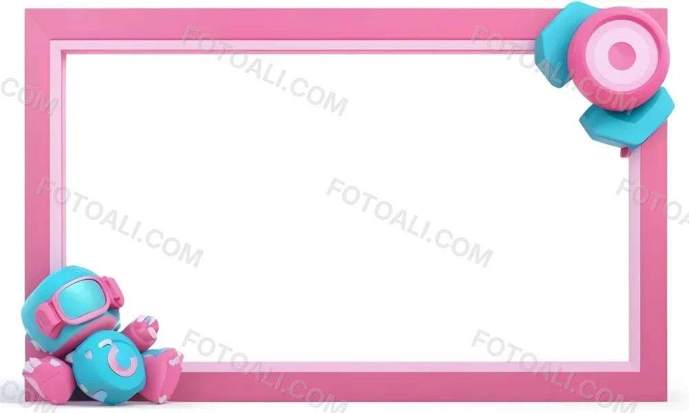 3d Model Pink Frame With A White Background Figure Octane Render Volumetric Highly Detailed Videogame Aesthetic 1 77dd