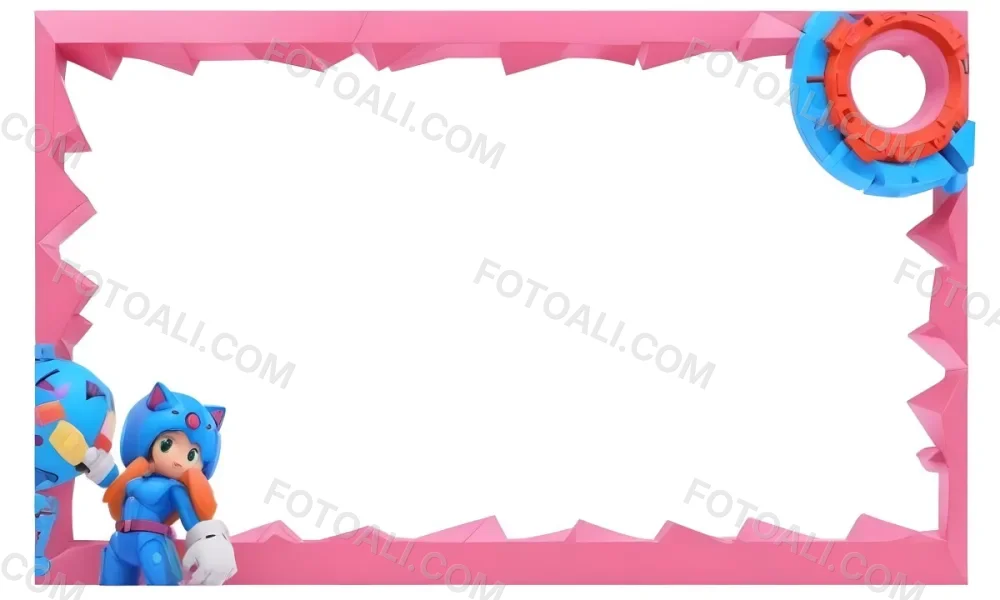 3d Model Pink Frame With A White Background Figure Octane Render Volumetric Highly Detailed Videogame Aesthetic 14 9d25