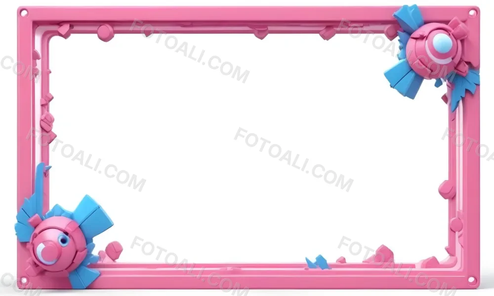 3d Model Pink Frame With A White Background Figure Octane Render Volumetric Highly Detailed Videogame Aesthetic 6 Ca9c