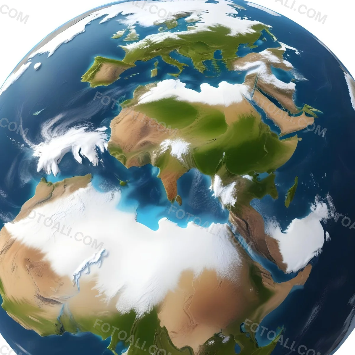 3d Model Planet Earth With Detailed Continents Oceans And Ice Caps Showcasing Europe Africa And Parts Of Asia Isolated On A White Background Figure Octane Render Volumetric Highly Detailed Videogame Aesthet 13 5cb5