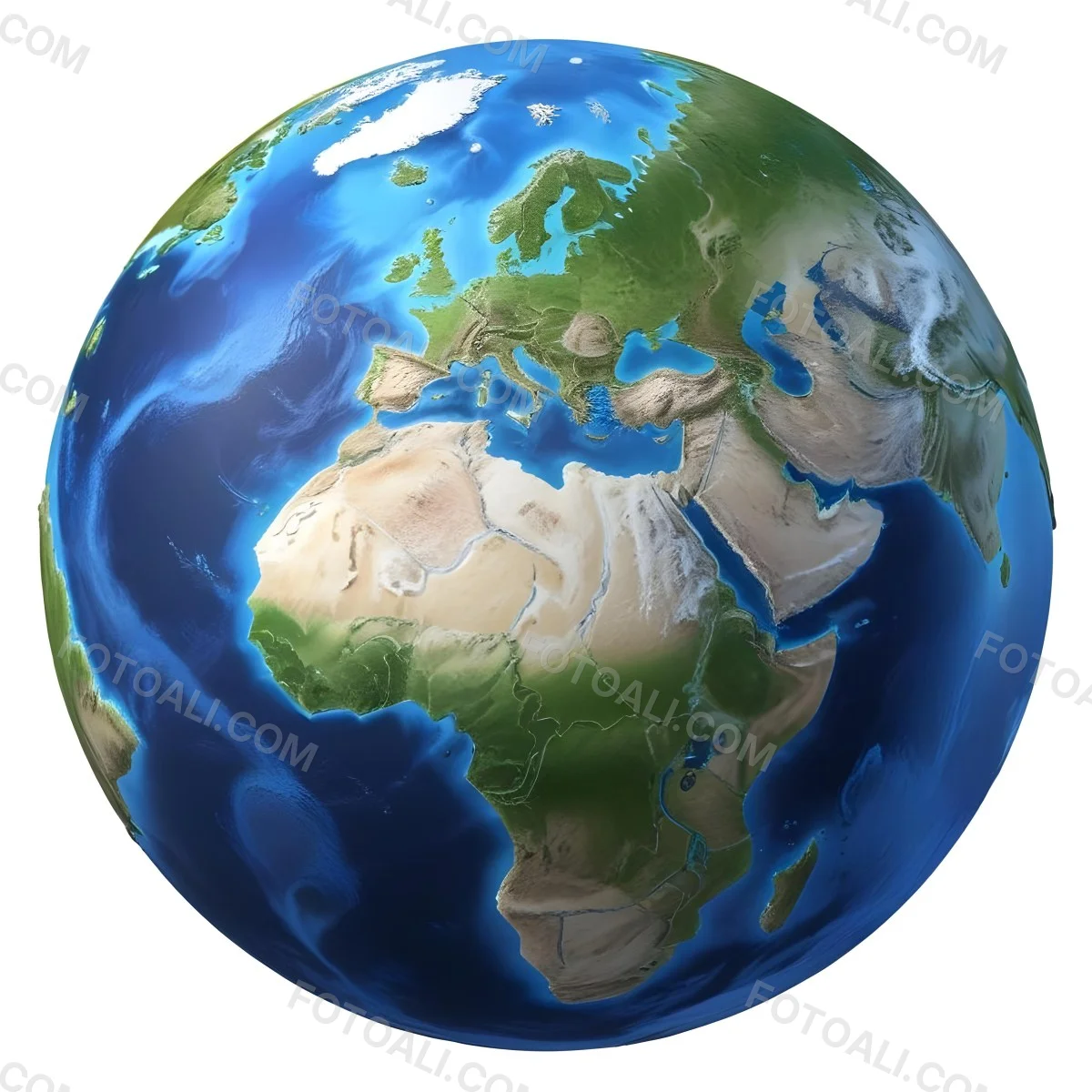 3d Model Planet Earth With Detailed Continents Oceans And Ice Caps Showcasing Europe Africa And Parts Of Asia Isolated On A White Background Figure Octane Render Volumetric Highly Detailed Videogame Aesthet 27 Acd1