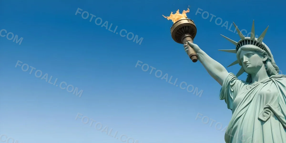 3d Model Statue Of Liberty Arm Holding The Torch Blue Sky Background Figure Octane Render Volumetric Highly Detailed Videogame Aesthetic 32 E6df