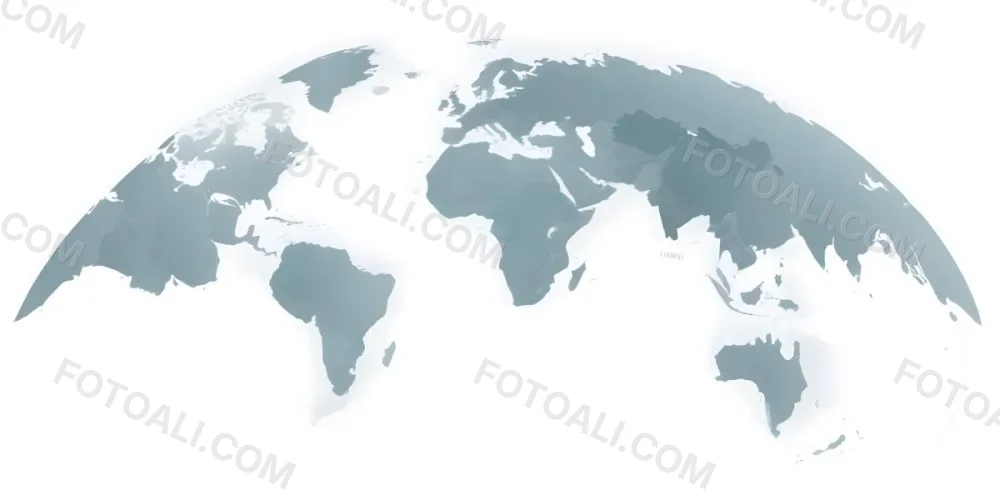 3d Model World Map With Continents In Gray And White Centered On Africa And Europe With A Curved Perspective Simple And Minimalist Design Figure Octane Render Volumetric Highly Detailed Videogame Aesthetic 23 09f8