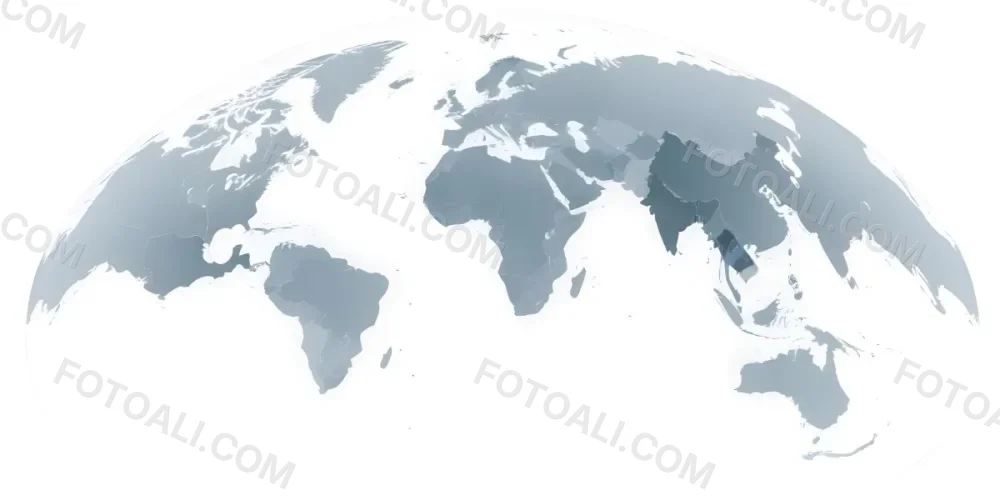 3d Model World Map With Continents In Gray And White Centered On Africa And Europe With A Curved Perspective Simple And Minimalist Design Figure Octane Render Volumetric Highly Detailed Videogame Aesthetic 40 02c3