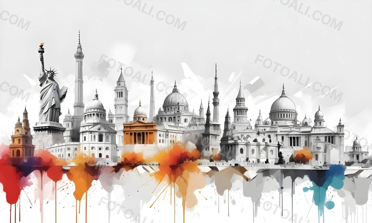 3d Model World Monuments In White Background Figure Octane Render Volumetric Highly Detailed Videogame Aesthetic 39 B72b