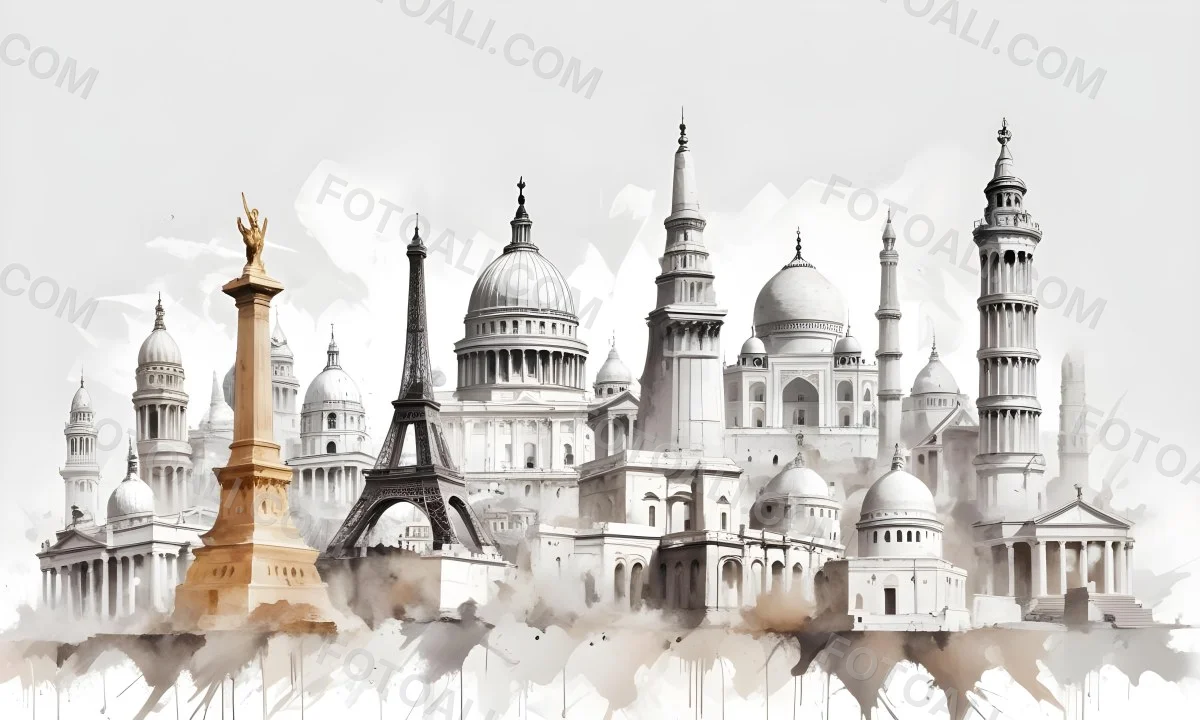 3d Model World Monuments In White Background Figure Octane Render Volumetric Highly Detailed Videogame Aesthetic 50 Aa57