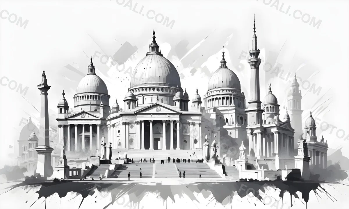 3d Model World Monuments In White Background Figure Octane Render Volumetric Highly Detailed Videogame Aesthetic 55 74f6