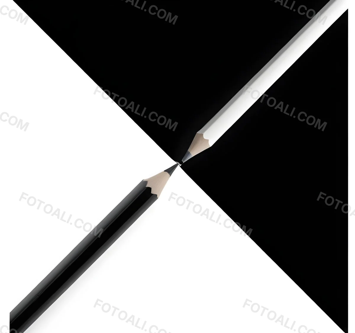 A Black And White Pencil Crossing Each Other In The Middle Of A Black And White Background 10 Fd2e