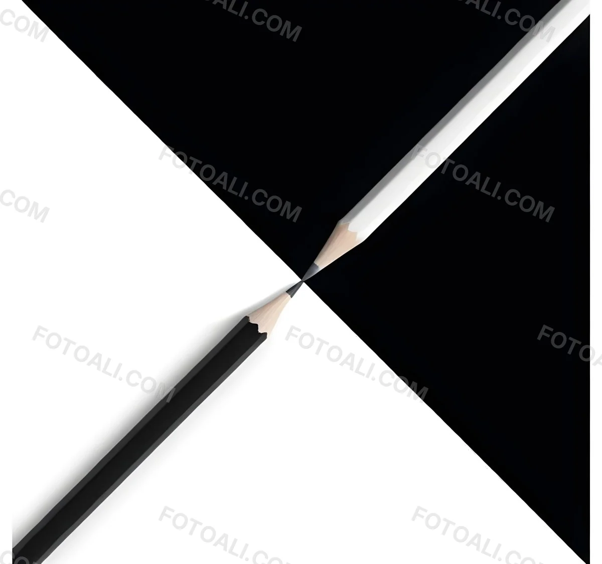 A Black And White Pencil Crossing Each Other In The Middle Of A Black And White Background 17 410b