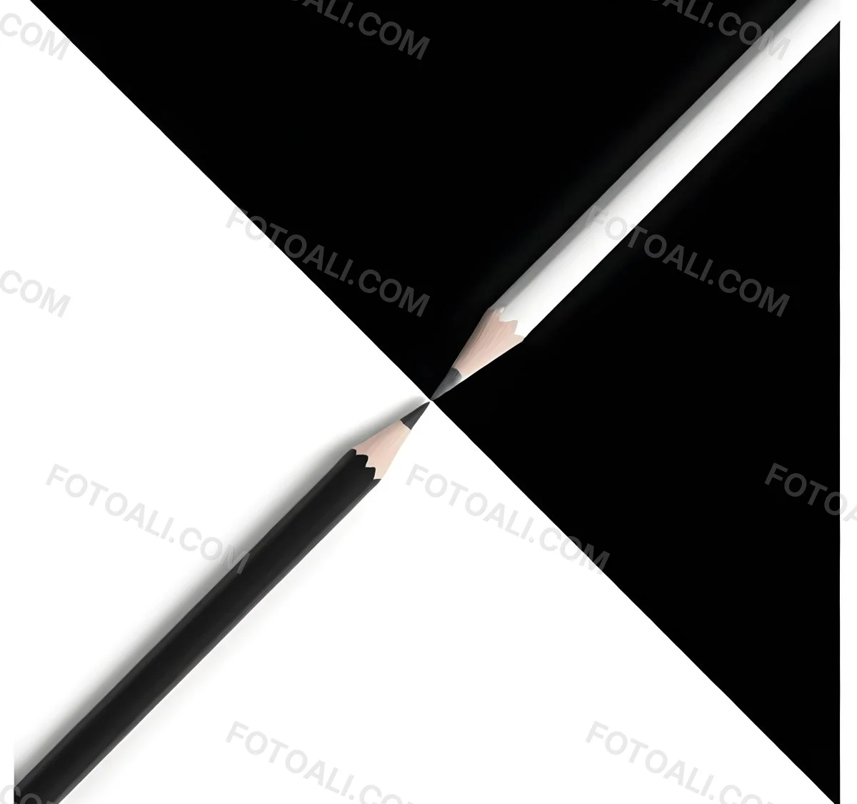 A Black And White Pencil Crossing Each Other In The Middle Of A Black And White Background 20 84fb