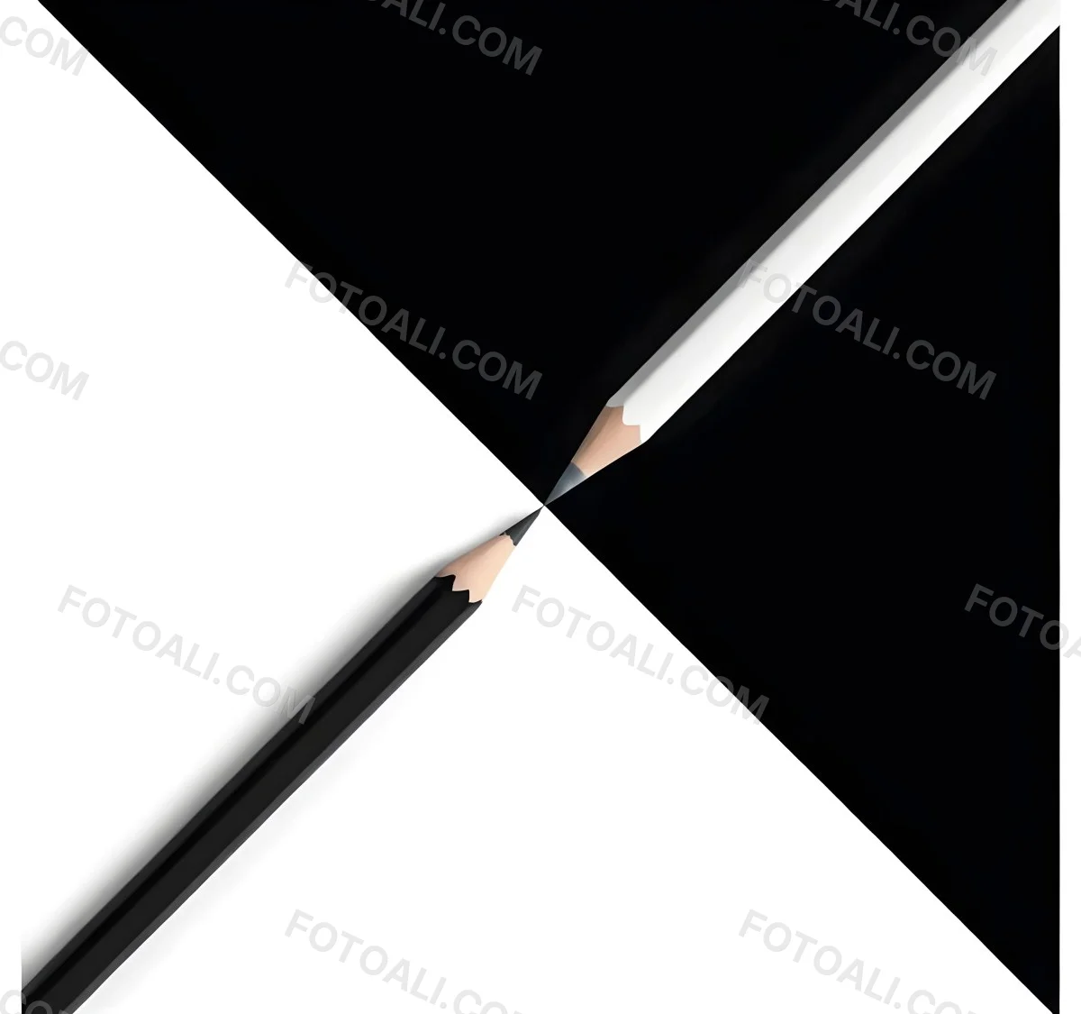 A Black And White Pencil Crossing Each Other In The Middle Of A Black And White Background 21 1be6