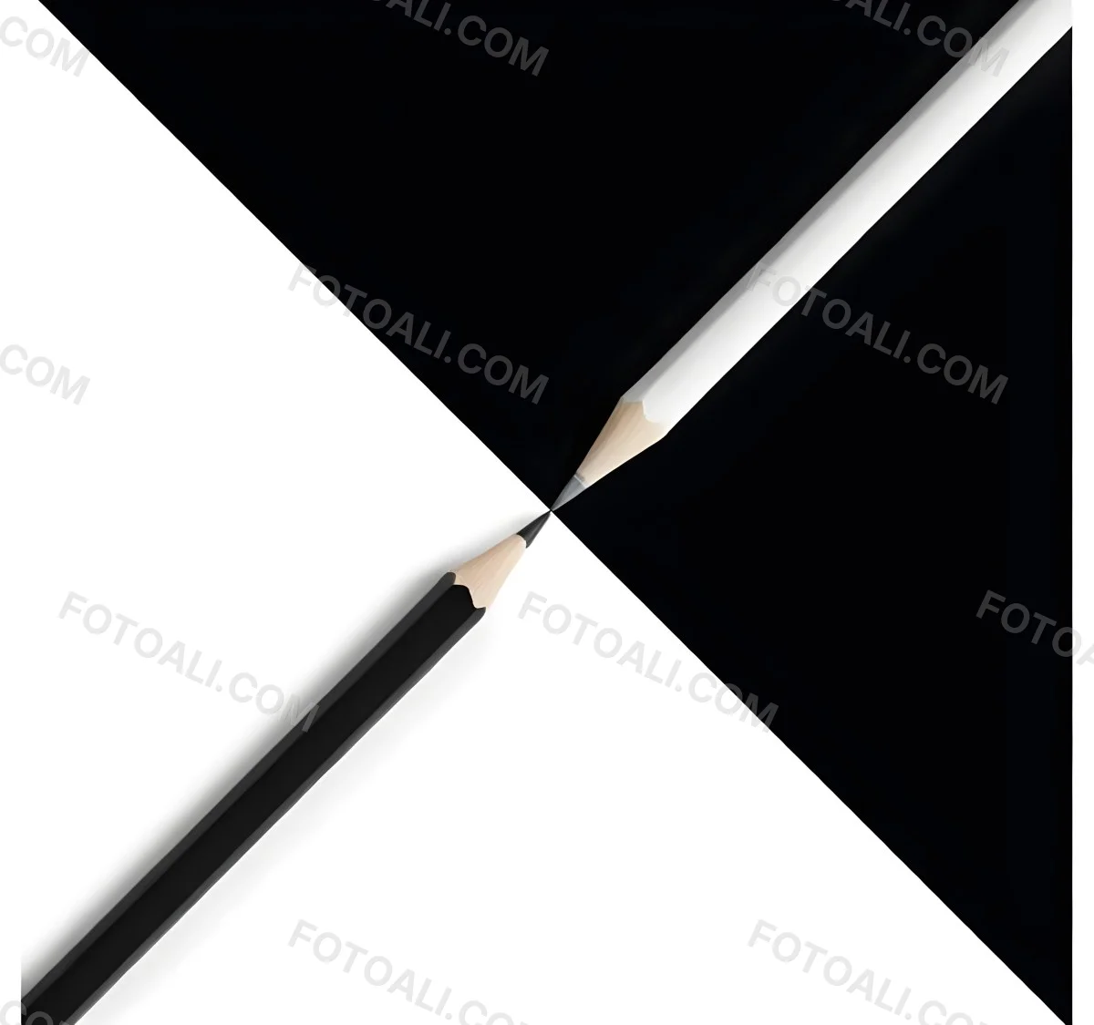 A Black And White Pencil Crossing Each Other In The Middle Of A Black And White Background 26 688d