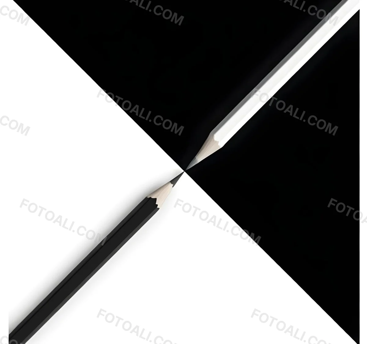 A Black And White Pencil Crossing Each Other In The Middle Of A Black And White Background 39 65e3