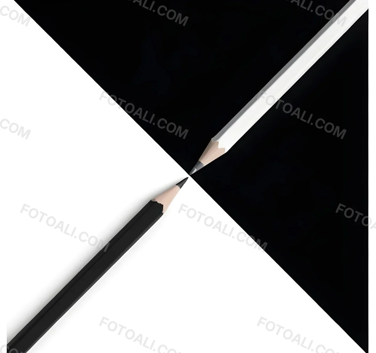 A Black And White Pencil Crossing Each Other In The Middle Of A Black And White Background 40 A57b
