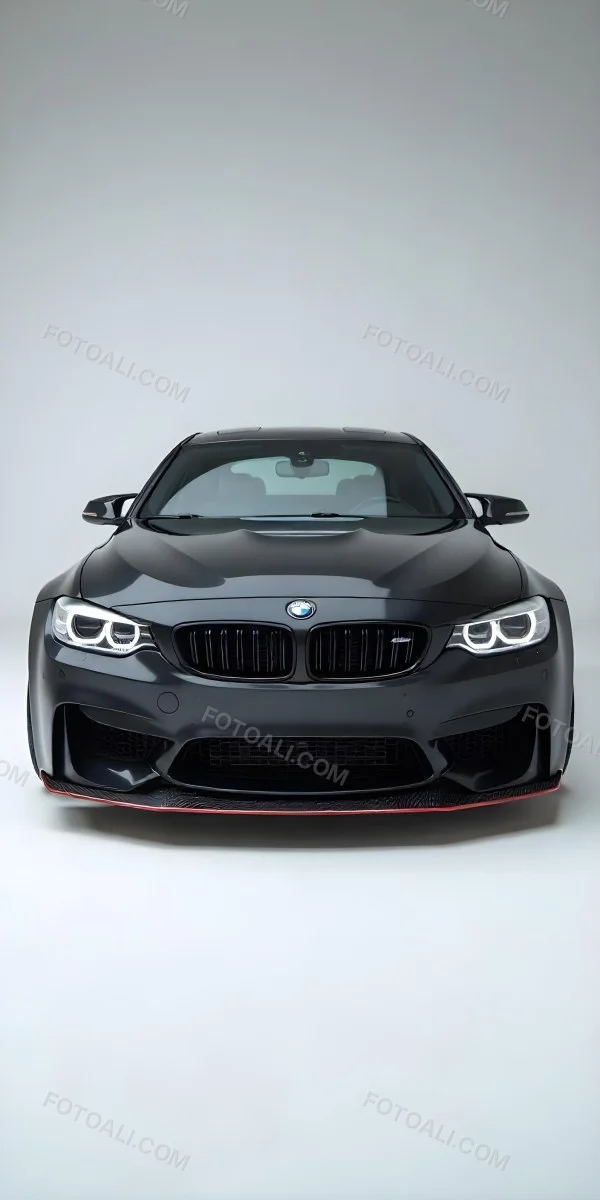 A Black Bmw M3 E92 With A Wide Body Kit Blue Rims And A Carbon Fiber Front Lip Studio Background 30 Da89
