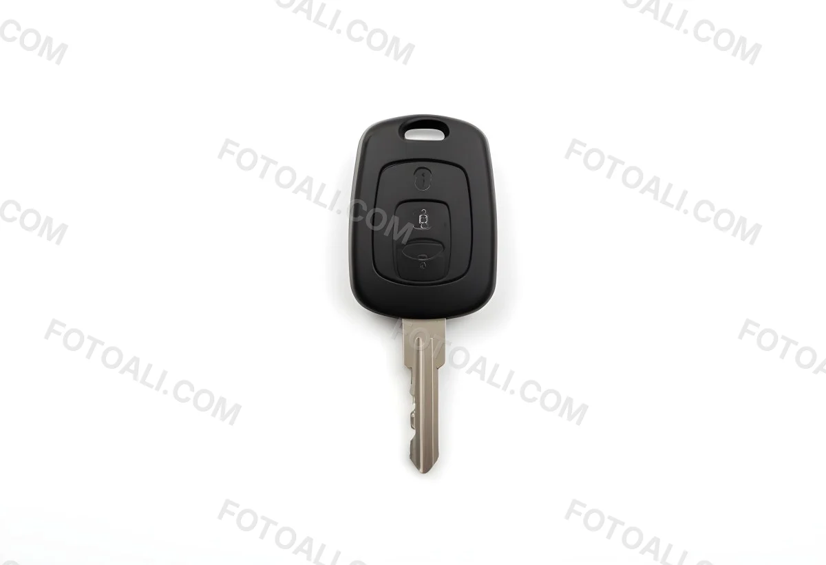 A Black Car Key With A Plastic Head A Silver Car Key With A Metal Head 1 4d7f