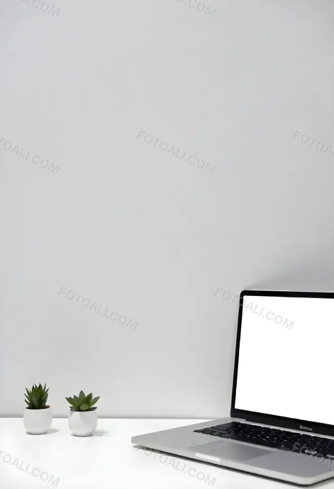 A Black Picture Frame On A White Wall With A Small Potted Plant In The Foreground 2 4802