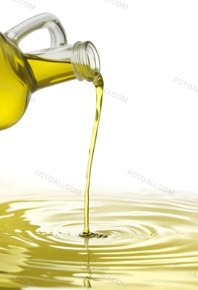 A Bottle Pouring Yellow Liquid Creating A Splash And Ripple Effect In The Water 7 7458