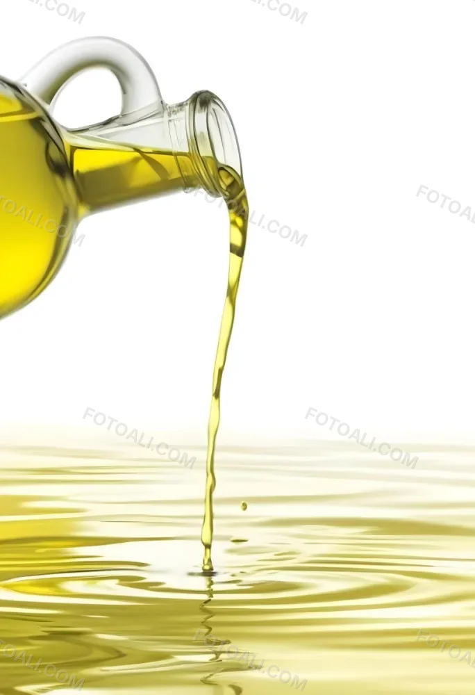 A Bottle Pouring Yellow Liquid Creating A Splash And Ripple Effect In The Water 8 D61e