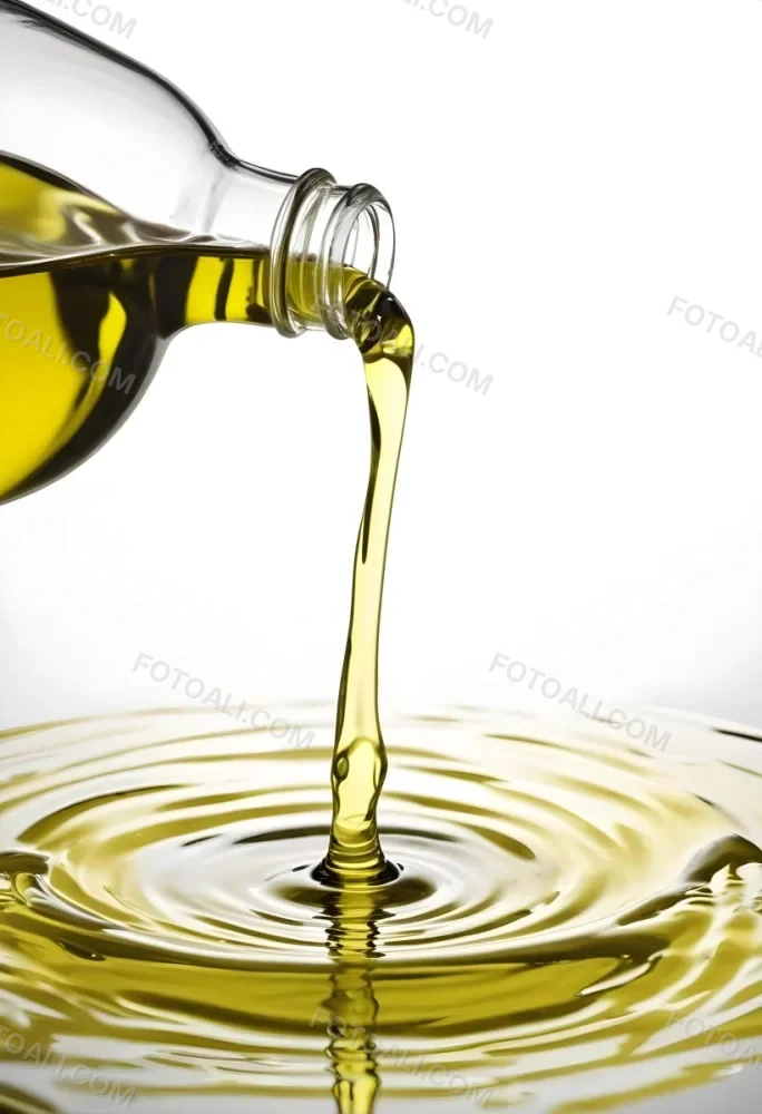 A Bottle Pouring Yellow Liquid Creating A Splash And Ripple Effect In The Water 9 Dd02