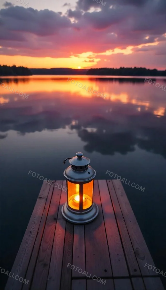 A Candle With A Bright Flame Set Against A Bright Background Wooden Planks With A Hole Casting A Warm Glow Creating A Sense Of Hope 41 81f6