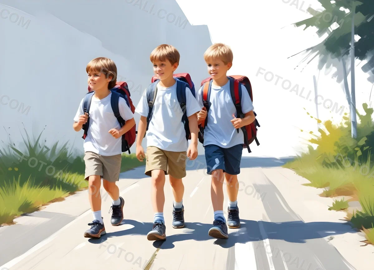 A Caucasian Boy Age 8 With Red Hair Holding A Blank Red Sign Wearing A White T Shirt And White Shorts White Background 21 2dc4