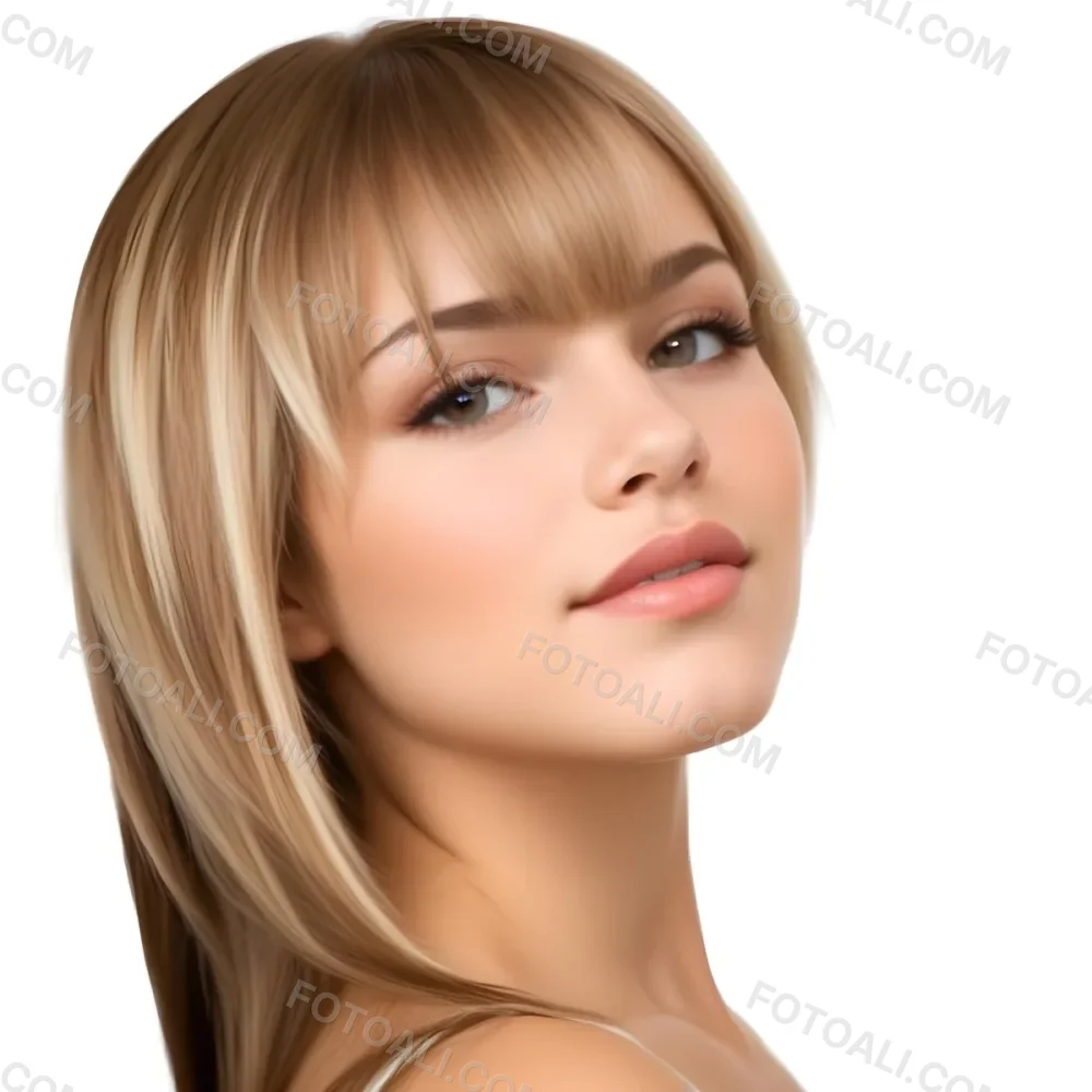 A Caucasian Woman 23 Years Old Light Skin Brown And Blonde Hair White Background 20 A25c