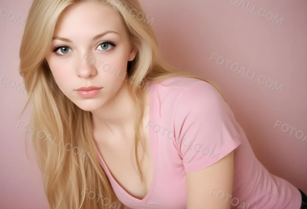 A Caucasian Woman 25 Years Old With Long Blonde Hair Light Skin And Light Pink Lips In A Studio With A Neutral Background 17 Caea