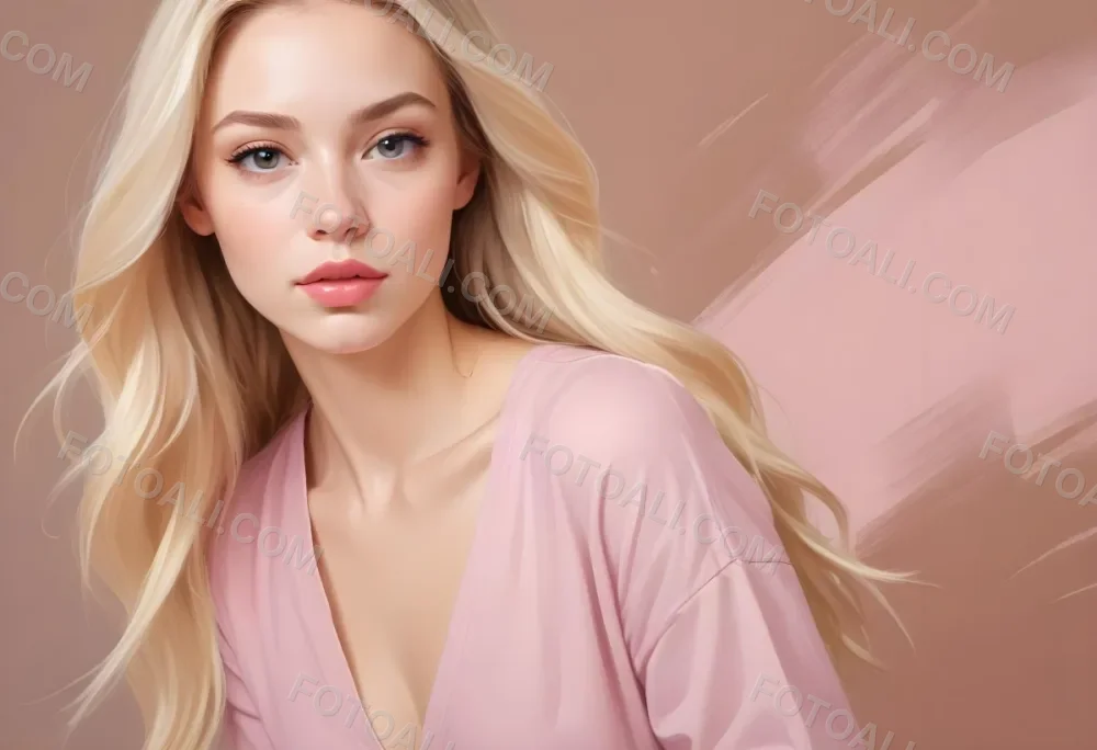 A Caucasian Woman 25 Years Old With Long Blonde Hair Light Skin And Light Pink Lips In A Studio With A Neutral Background 44 2b1e