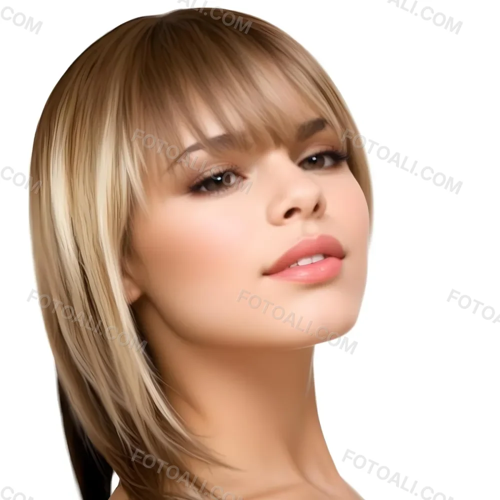 A Caucasian Woman Light Skin 25 Years Old Brown And Blonde Hair In A White Background 14 2b8c