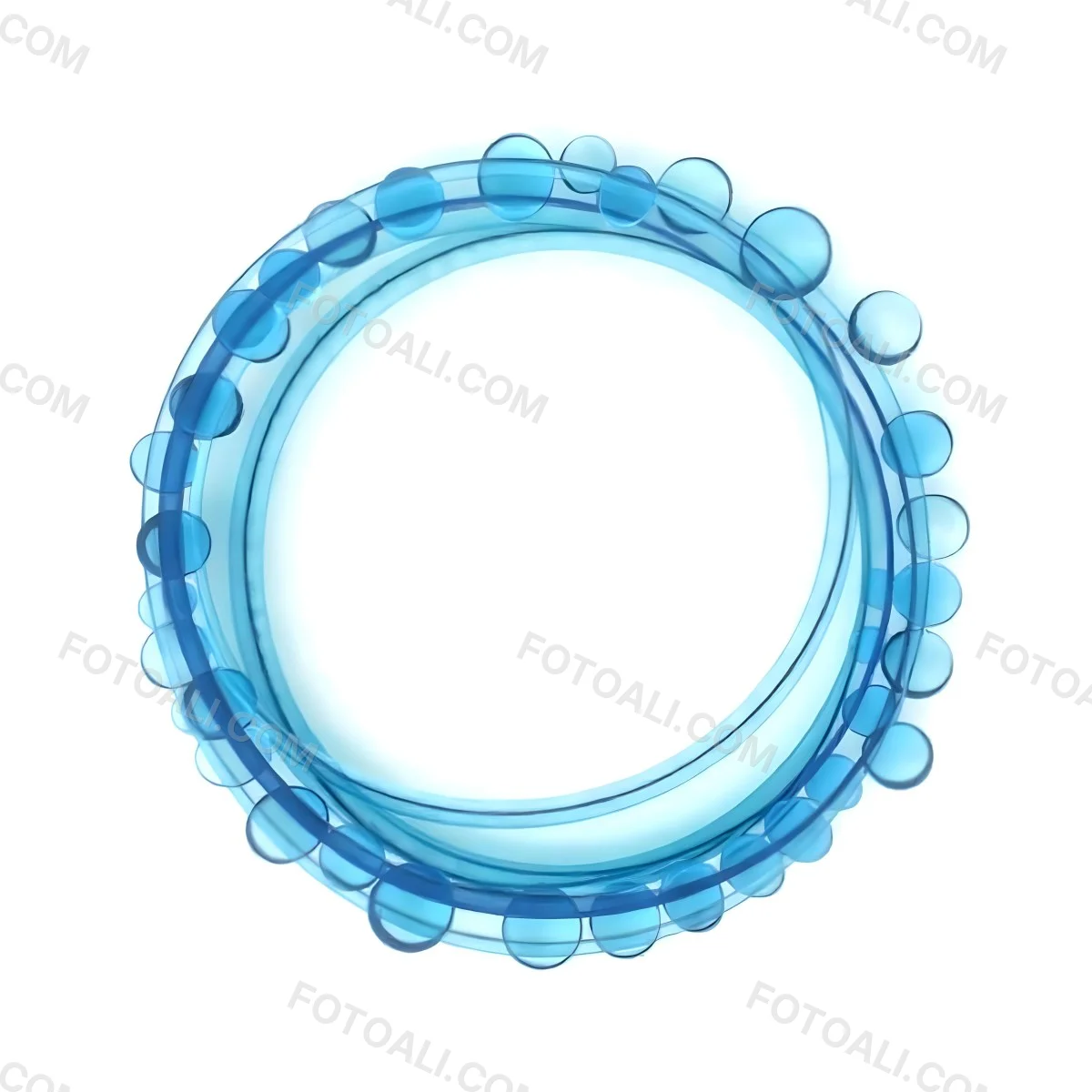 A Circular Arrangement Of Blue Gemstones Or Beads Against A White Background 1 2b3e
