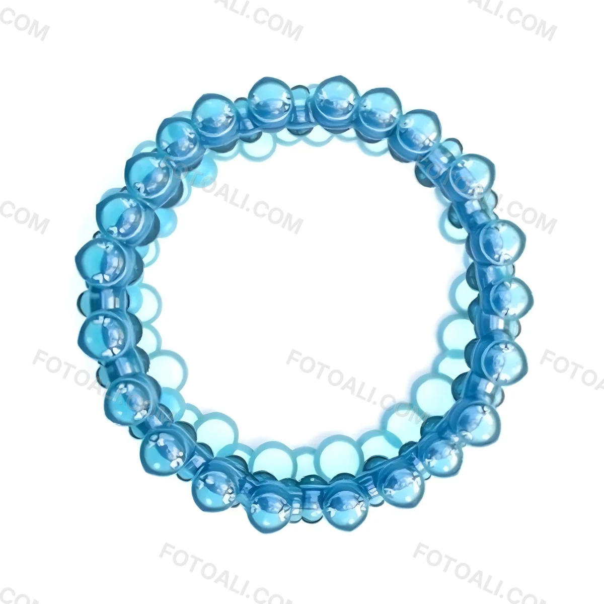 A Circular Arrangement Of Blue Gemstones Or Beads Against A White Background 7 D2e3