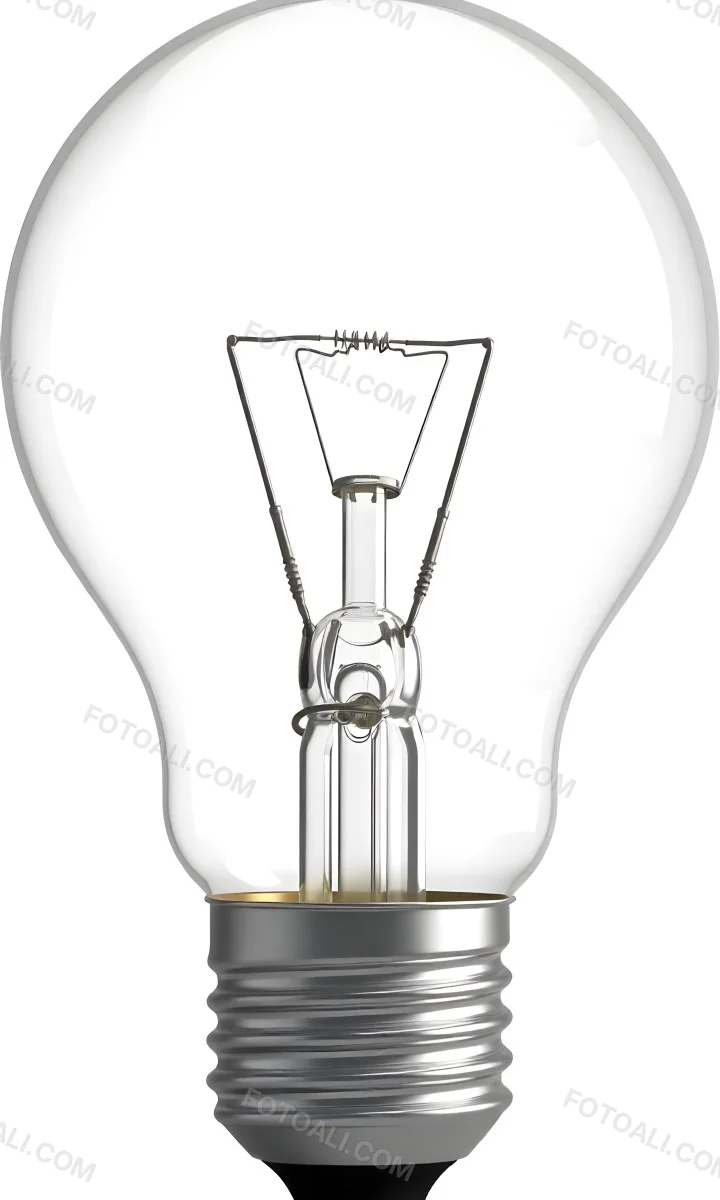 A Clear Light Bulb With Visible Filament And Internal Components Set Against A Plain White Background Showcasing A Clean And Minimalist Design 3 F8e3