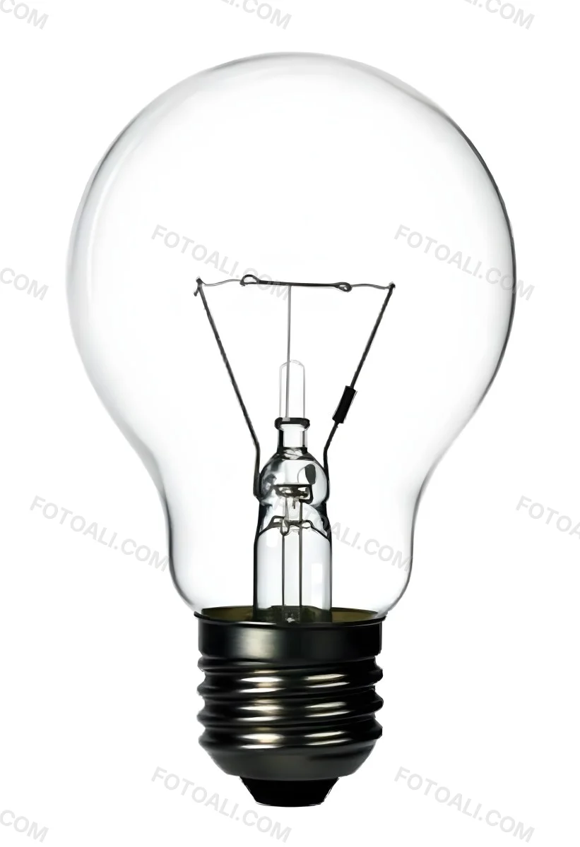 A Clear Light Bulb With Visible Filament And Internal Components Set Against A Plain White Background Showcasing A Clean And Minimalist Design 44 F6ed