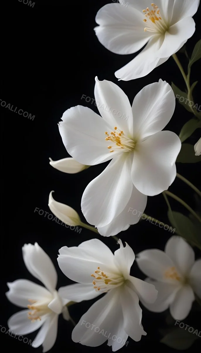 A Close Up Of A White Lily Flower With Delicate Translucent Petals Against A Dark Background 57 4fd2