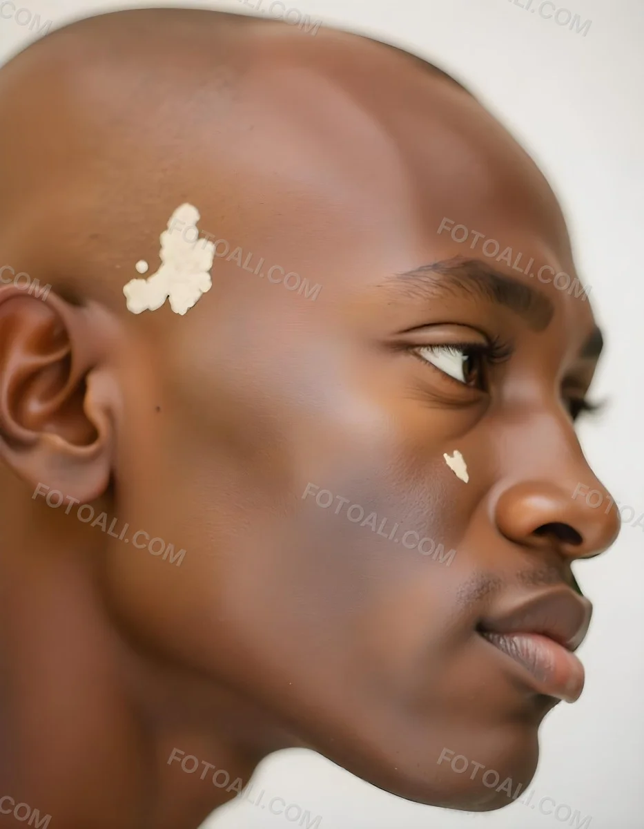 A Close Up Portrait Of A Young Black Man With A Serious Expression His Face Partially Obscured By Shadows 1 D170