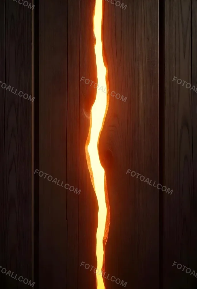 A Crack Between Two Old Wooden Planks With A Bright Light Shining Through Creating A Warm Glow Rustic Texture And Aged Appearance 7 03cf