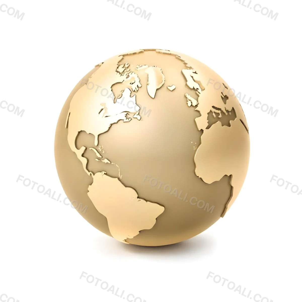 A Golden Globe With The Continents Carved On It The Globe Is Over A White Background 31 Ebea