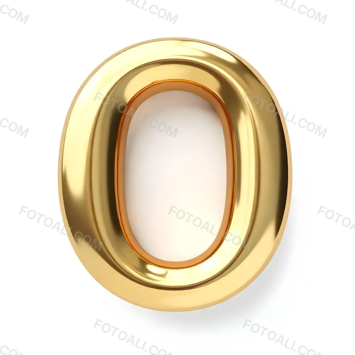 A Golden Letter O Shiny And Reflective Casting Soft Shadows On A White Background Simple And Elegant Design Smooth Surface Rounded Edges Luxurious Appearance 22 Fe92