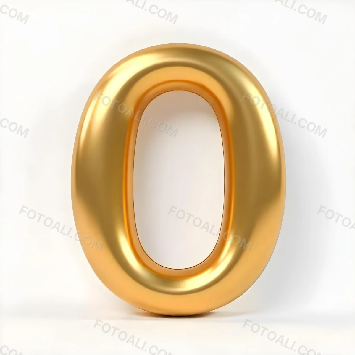 A Golden Letter O Shiny And Reflective Casting Soft Shadows On A White Background Simple And Elegant Design Smooth Surface Rounded Edges Luxurious Appearance 26 Af7a