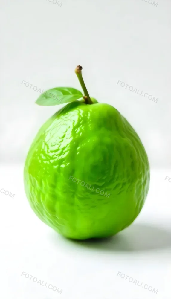 A Green Lime With A Leaf On A White Surface Bright Light Studio Shot Food Photography 29 750f