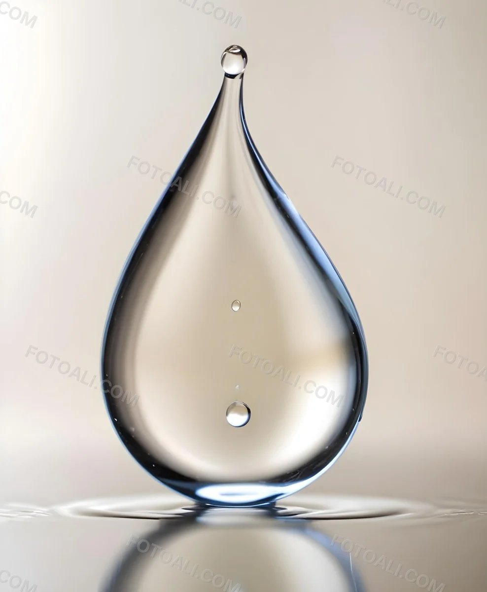 A Large Clear Glass Teardrop Shaped Object Filled With A Golden Liquid 17 A00f