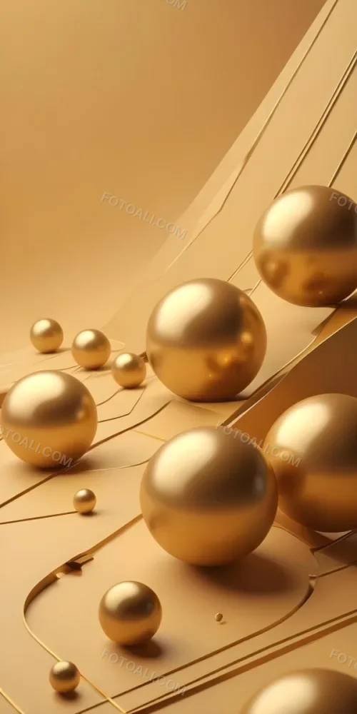 A Minimalist Abstract Background With Golden Spheres And Diagonal Lines Creating A Warm And Serene Atmosphere 31 6b09