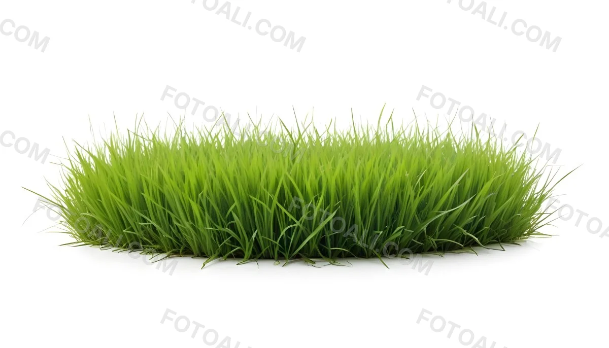 A Patch Of Green Grass Vibrant And Lush With Varying Shades Of Green Isolated On A White Background Creating A Clean And Simple Composition 11 F3b5