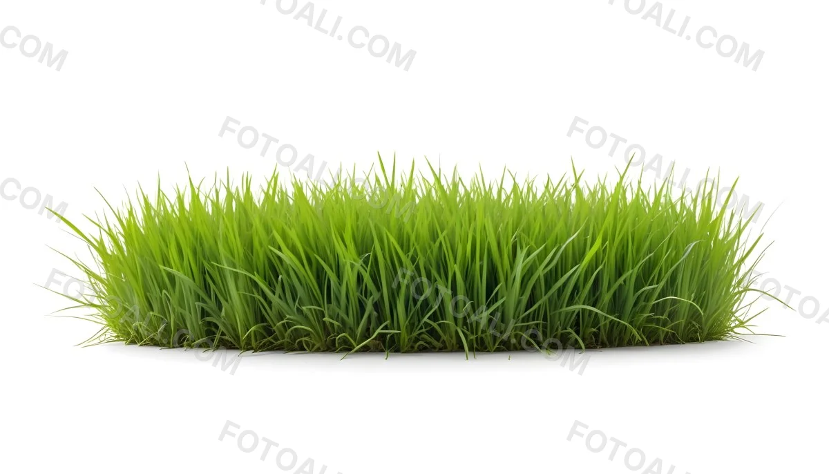 A Patch Of Green Grass Vibrant And Lush With Varying Shades Of Green Isolated On A White Background Creating A Clean And Simple Composition 19 53e2