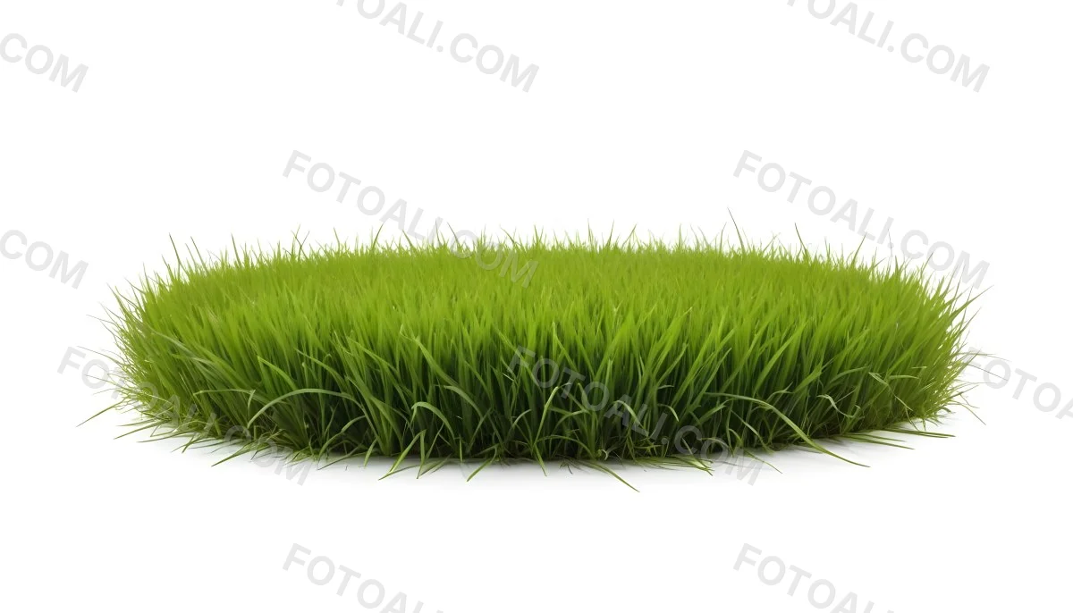 A Patch Of Green Grass Vibrant And Lush With Varying Shades Of Green Isolated On A White Background Creating A Clean And Simple Composition 28 3ddb